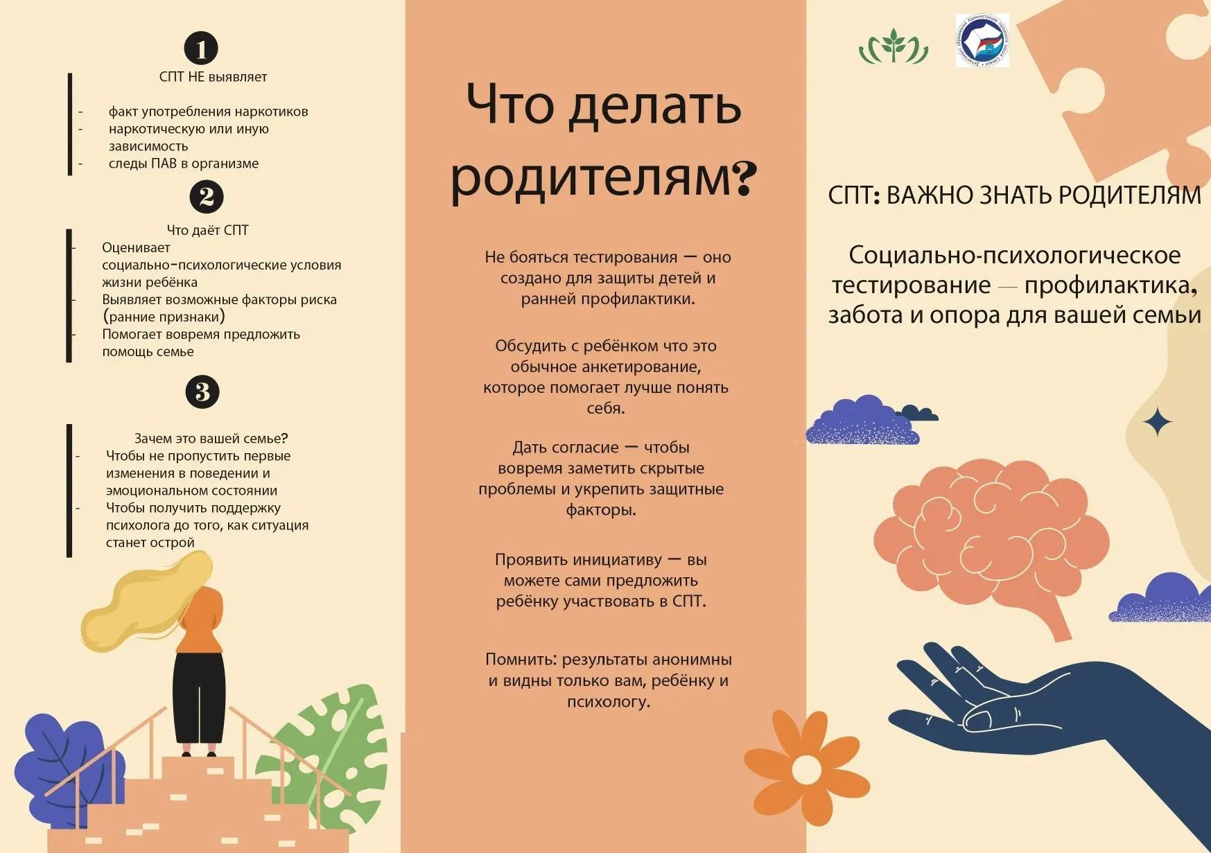 Памятка о социально-психологическом тестировании, разработанная муниципальным бюджетным учреждением 