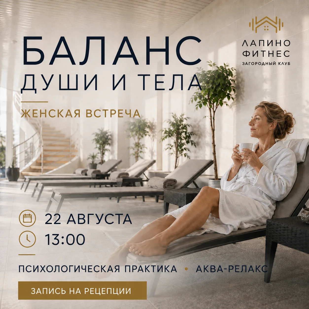 Женская встреча о внутреннем балансе и восстановлении в Лапино Фитнес 🌿