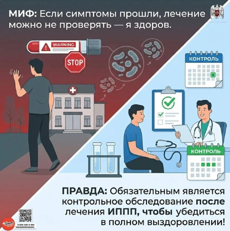🔴 Развеиваем мифы и рассказываем правду о ИППП в нашей инфографике
