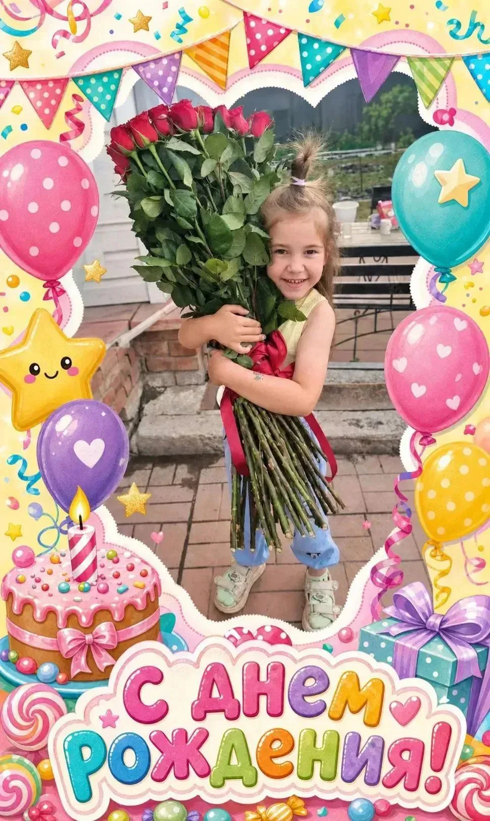 Нашей Мире — 5! 🎉

Ты — наша вселенная, наша радость и гордость. Желаем тебе море улыбок, верных др