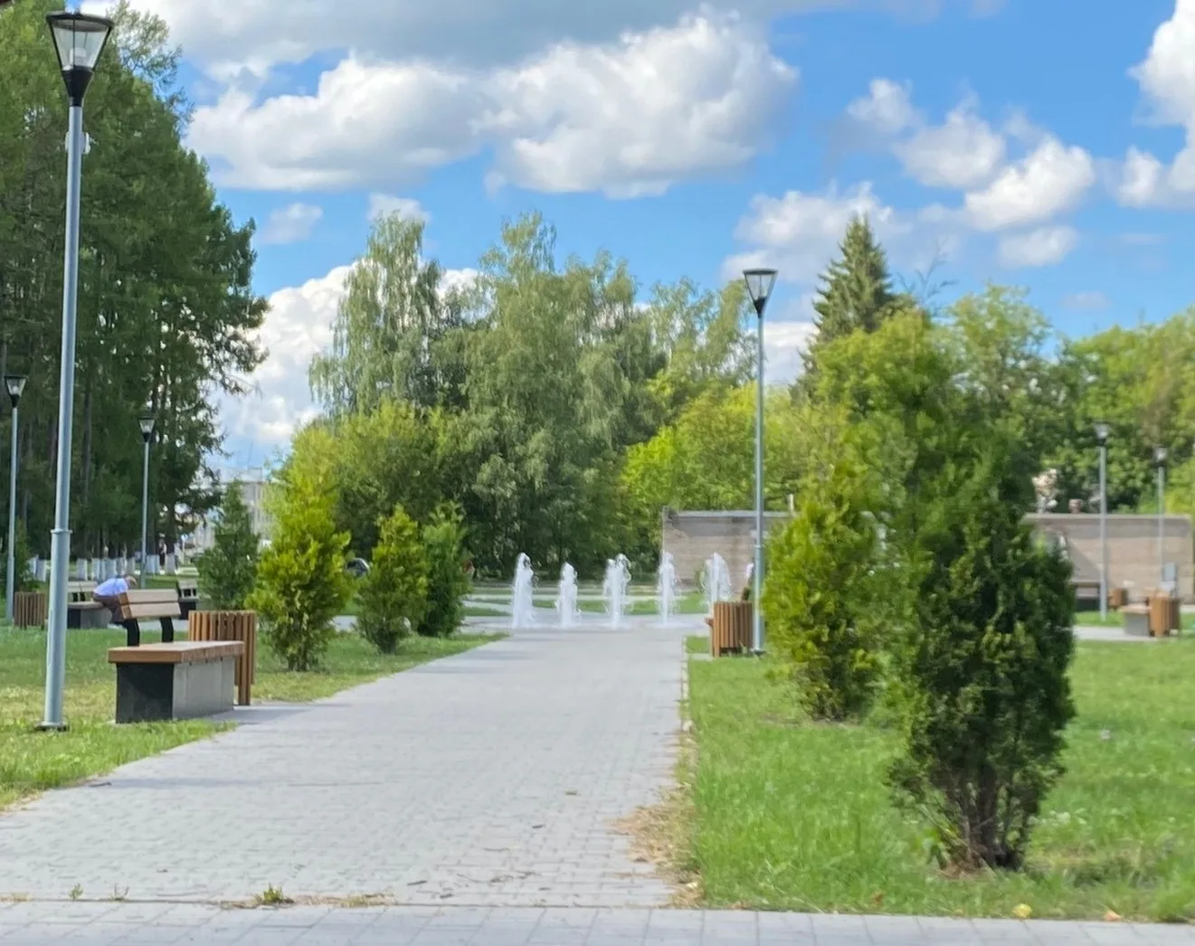 Любимый сквер в летний день☺️