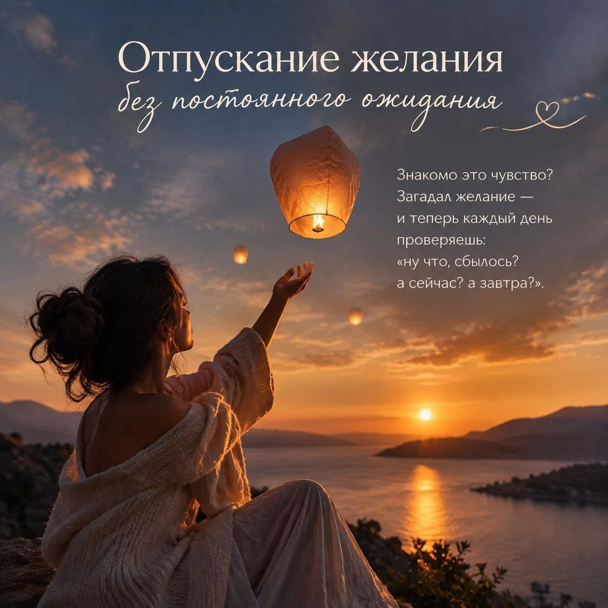 Отпускание желания без постоянного ожидания