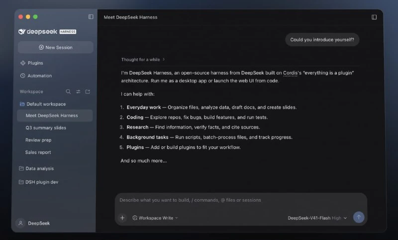 DeepSeek выпустил десктопный клиент 👍