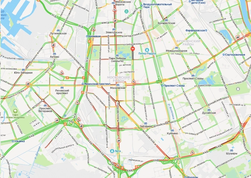 В Петербурге на юге КАД скопились огромные пробки

Днём на рядом с аэропортом Пулково частично перек