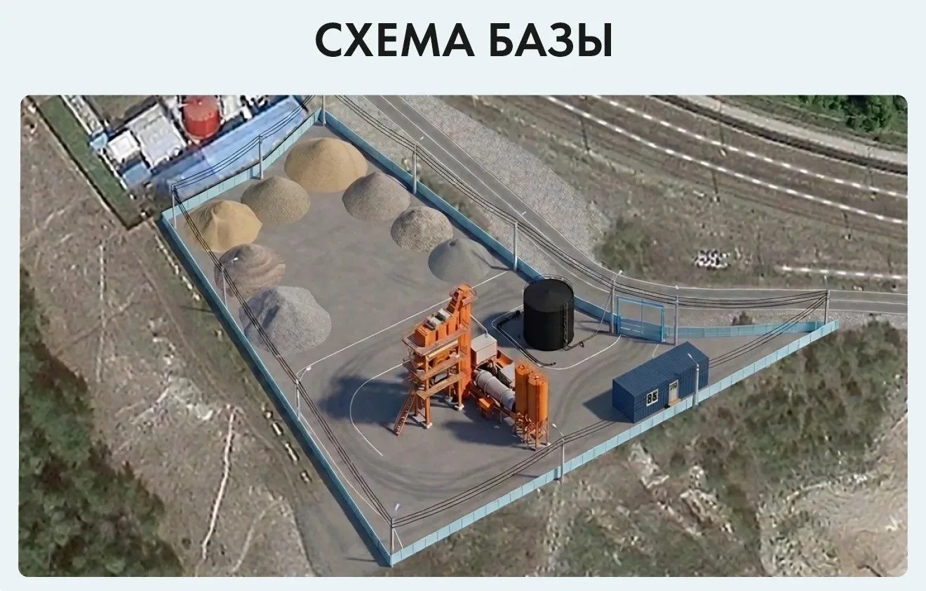 В городе Северобайкальск начался монтаж новой асфальтосмесительной установки