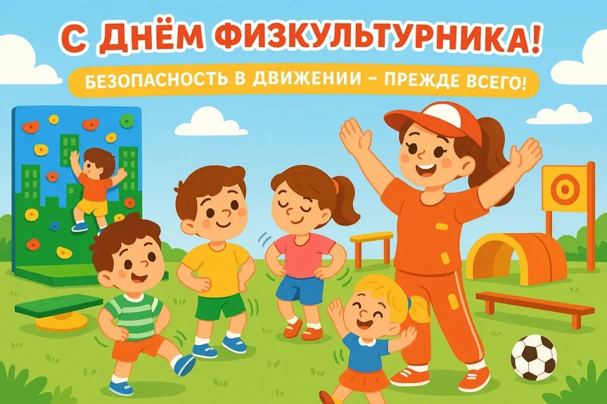 💪С Днём физкультурника, малыши!