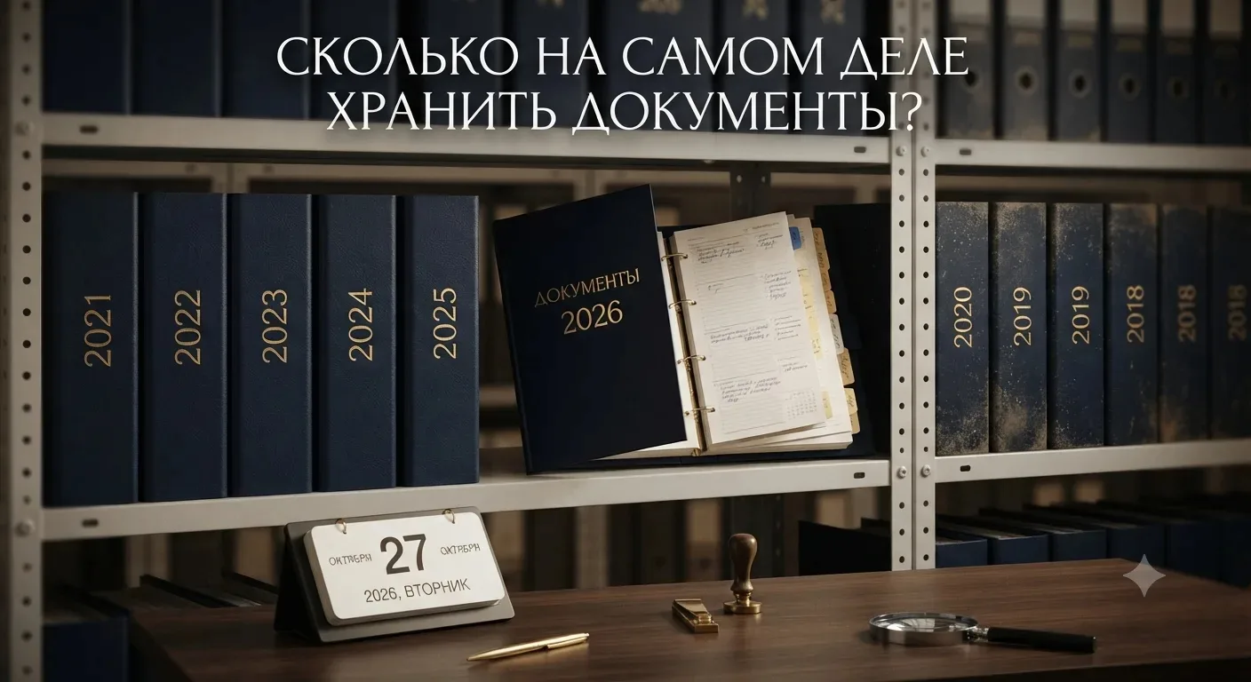 “Может ли налоговая запросить документы за прошлые годы? И что точно нужно хранить, а ч...