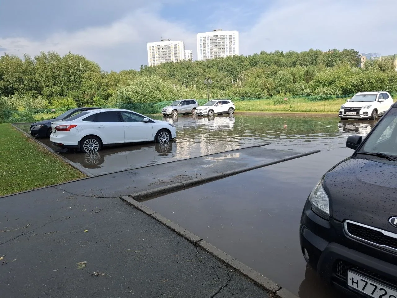 Последствия прошедшего ливня
