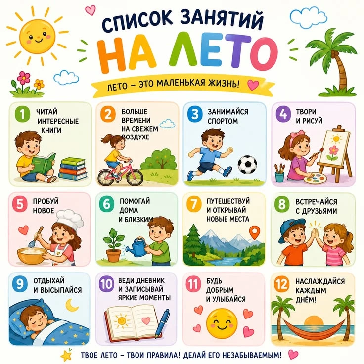 #МедиаЦентрСказка34 #Рекомендует
Чтобы ваш ребенок запомнил это #Лето2026 #ВеселоеЛето2026
Проведите