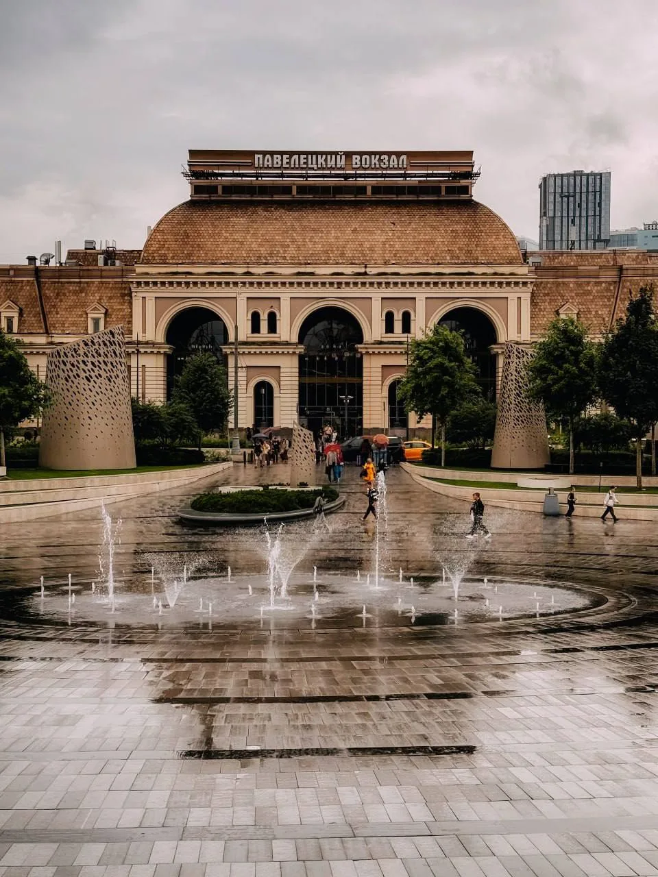 ☔️Павелецкая площадь прекрасна в любую погоду
