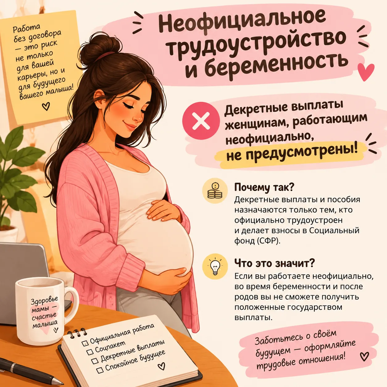 💸 Чёрная зарплата сегодня - нищета в декрете завтра!