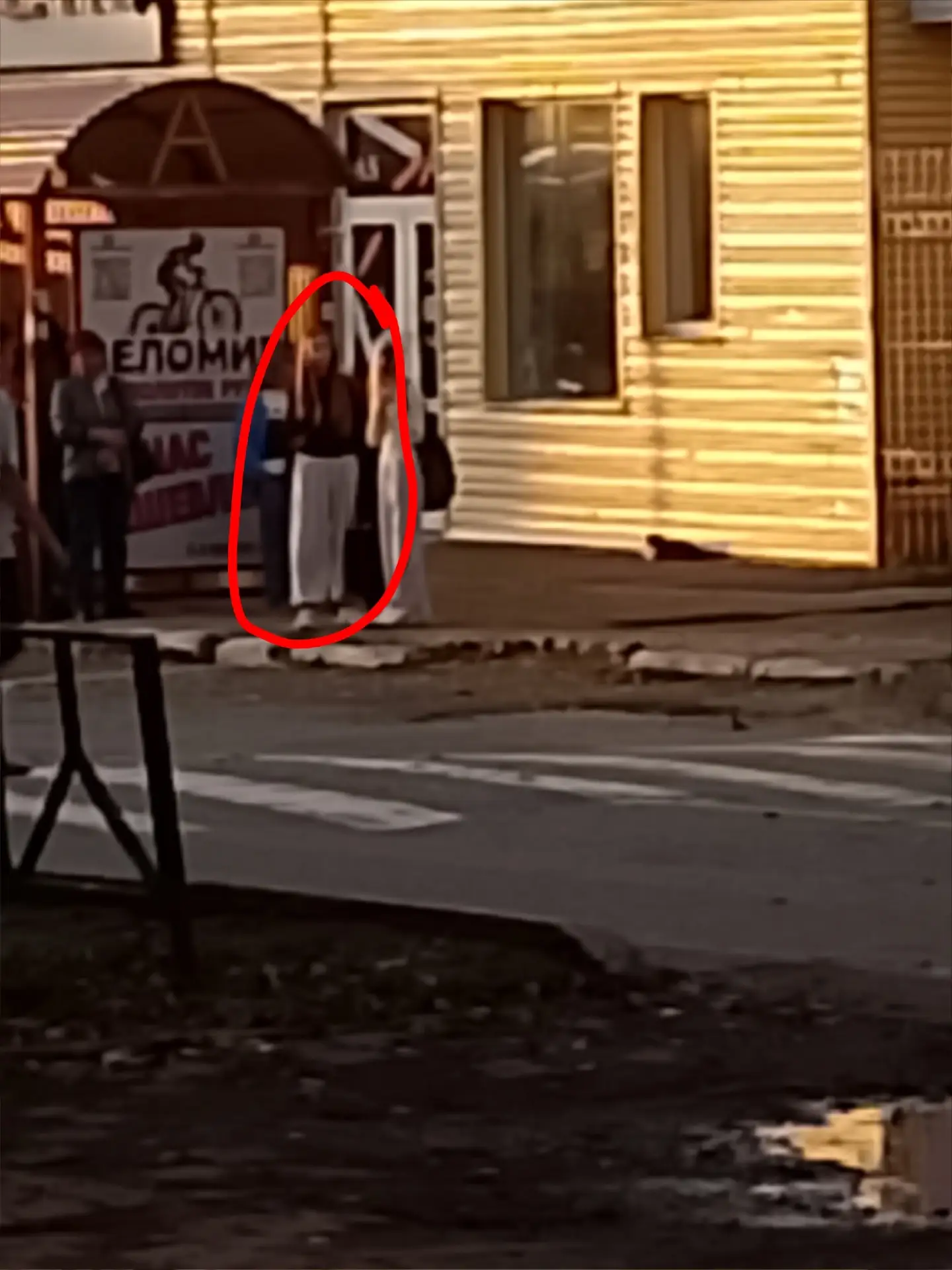 Две девчонки стояли на остановке возле пятерочки по социалистической на против музыкаль...