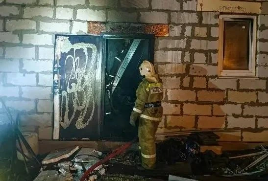 🔥Крупный пожар произошел этой ночью в Ставропольском районе в селе Тимофеевка.