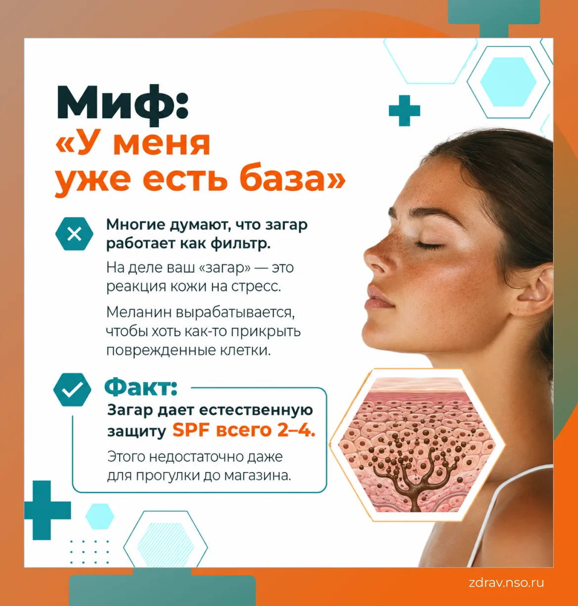 Если вы считаете, что после того, как кожа стала бронзовой,  SPF больше не нужен, то вы ошибаетесь. 