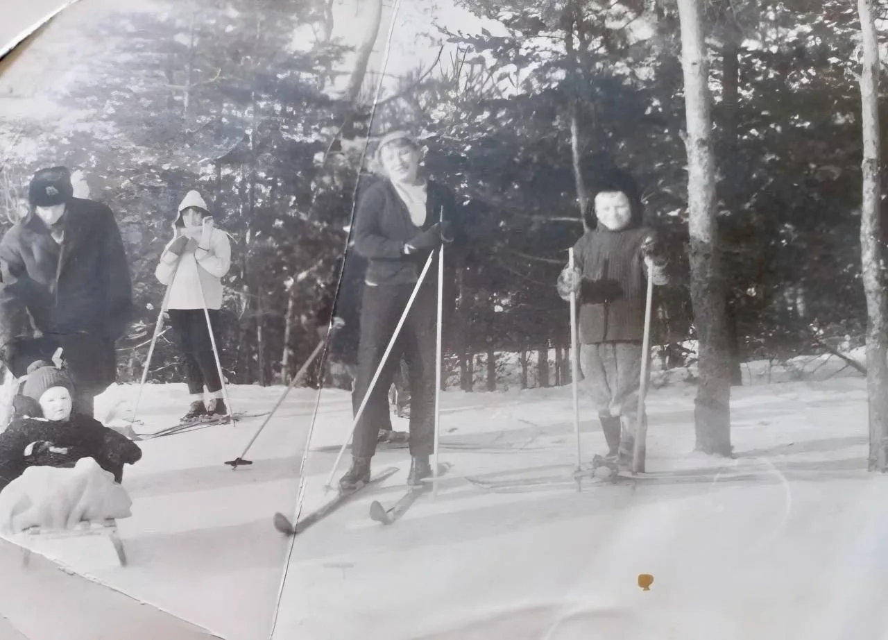 Лесная горка, зима, год 1968