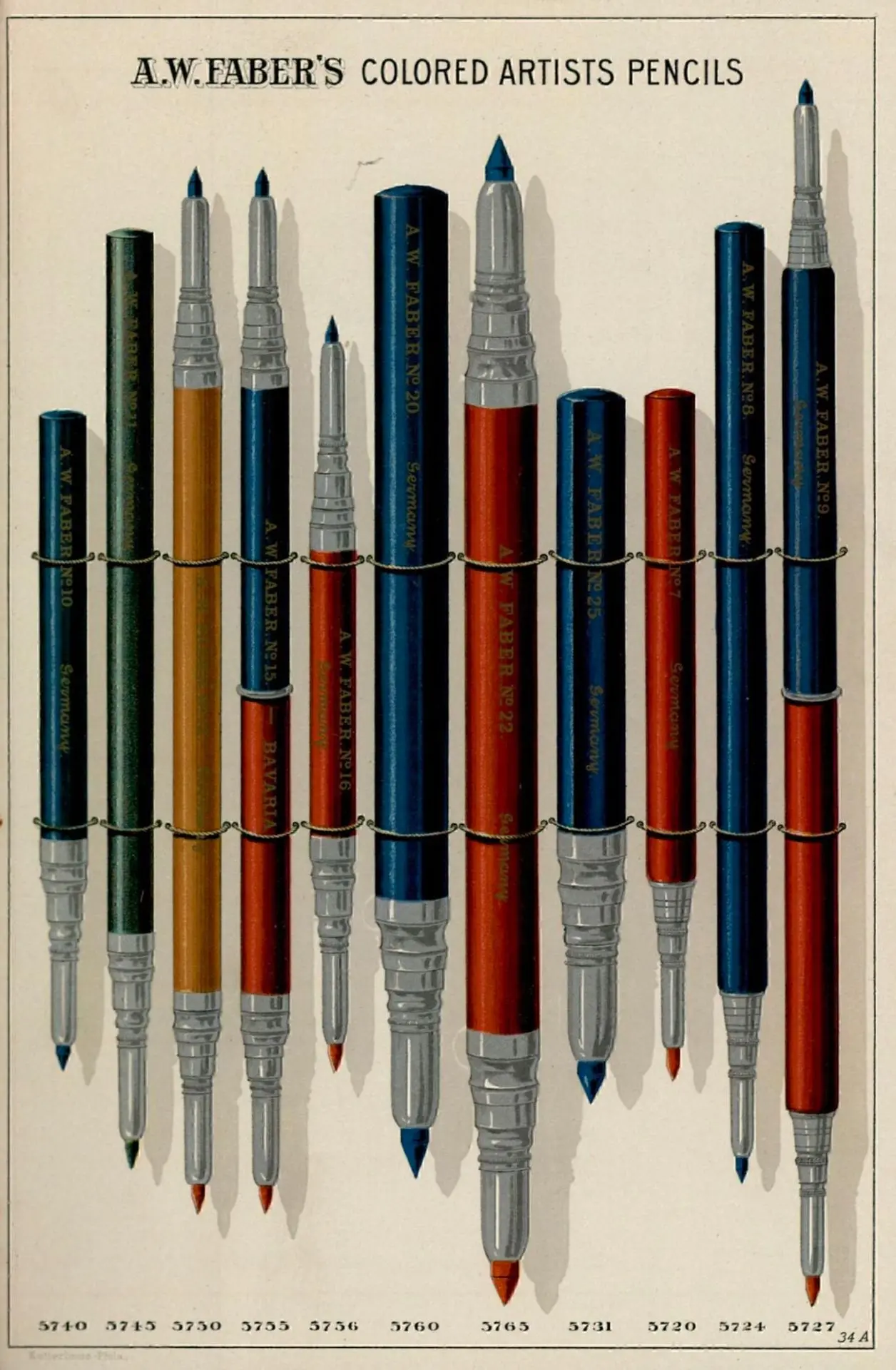 Делимся редкой находкой 🪞

Каталог бренда Faber-Castell 1897 года.