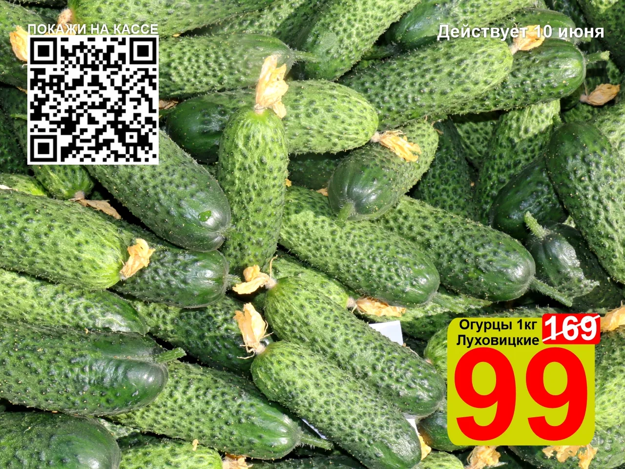 ❤️‍🔥 СУПЕРЦЕНА по QR-коду на Огурцы "Луховицкие" 1кг!