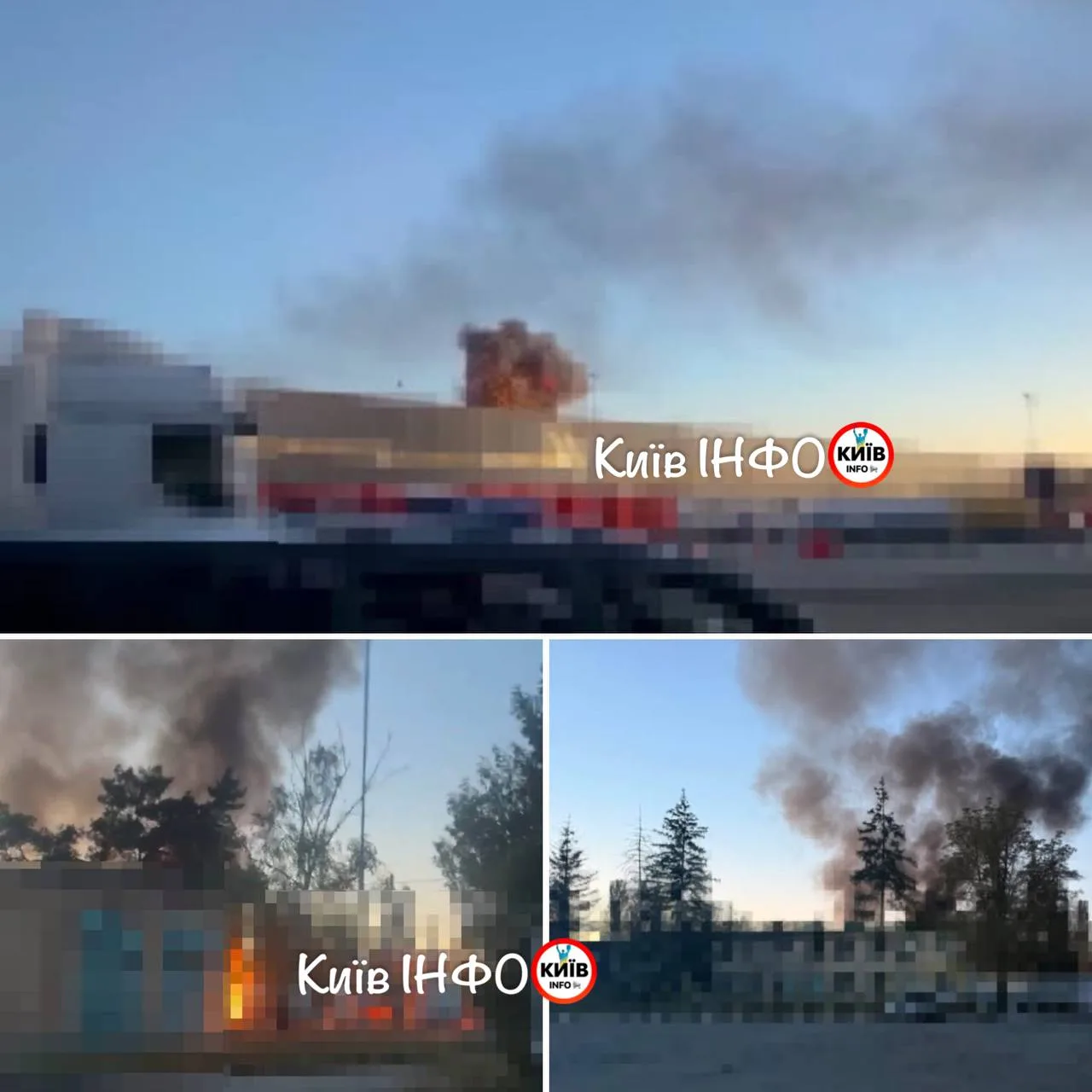 Прилет по складам возле Борисполя