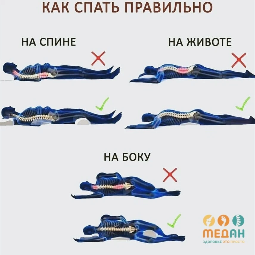😴Как спать правильно❓