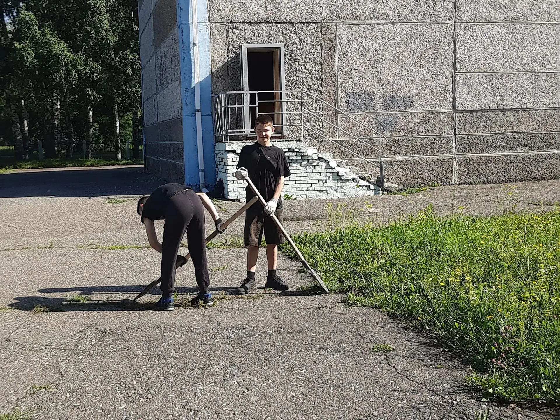 ☀️ Когда школа становится по-настоящему родной… ☀️

Трудовая бригада сегодня снова в деле! Ребята на