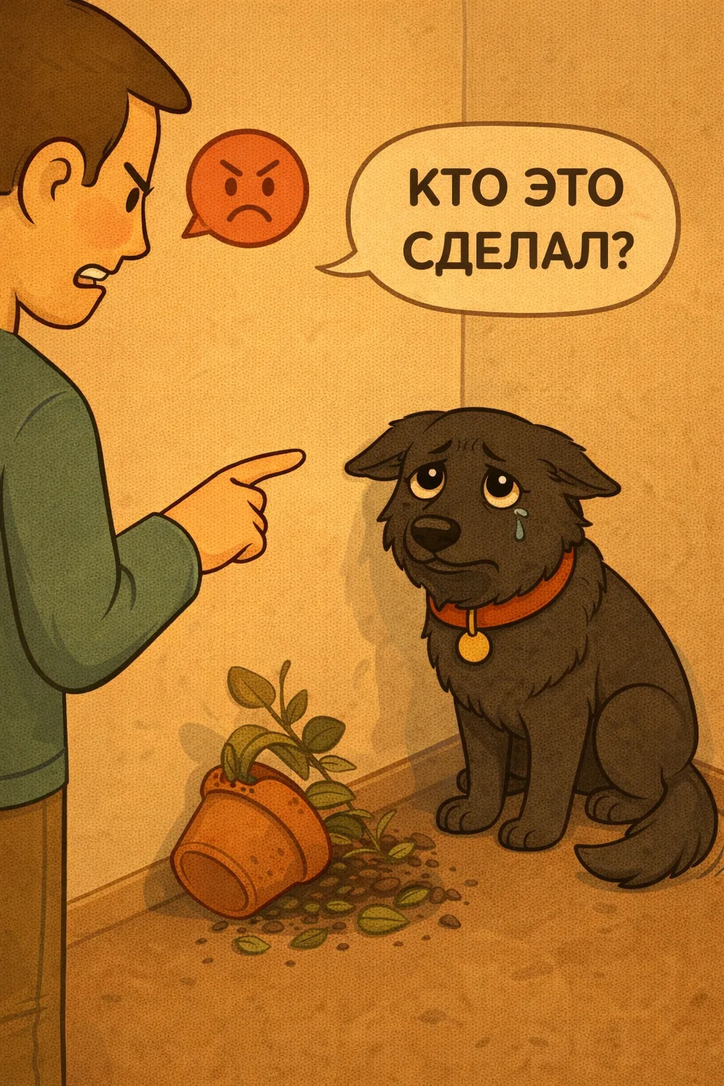 «Виноватый взгляд»   МИФ: Собака знает, что натворила, потому что у неё «виноватый вид» 🥺  Вы приход