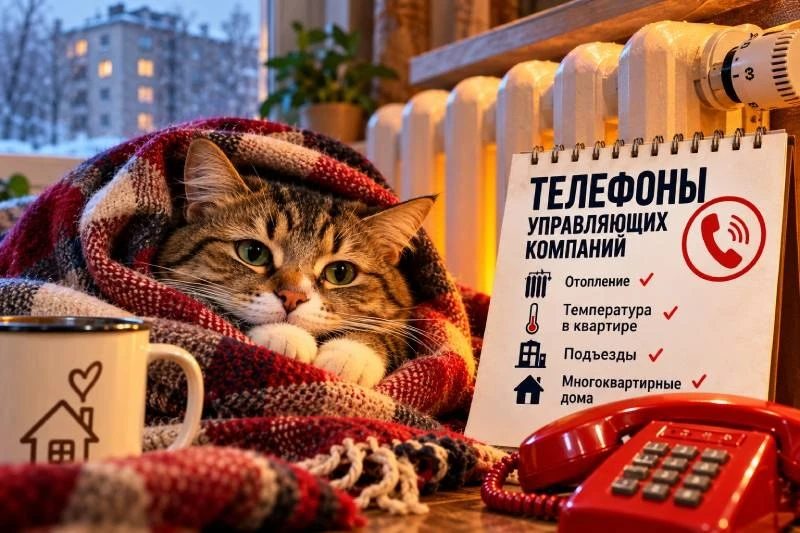 ☎️ В квартире холодно? Куда звонить по отоплению в Кинешме
