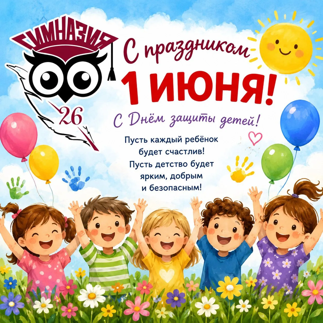 🎈 С Днём защиты детей, наши дорогие гимназисты! 🎈