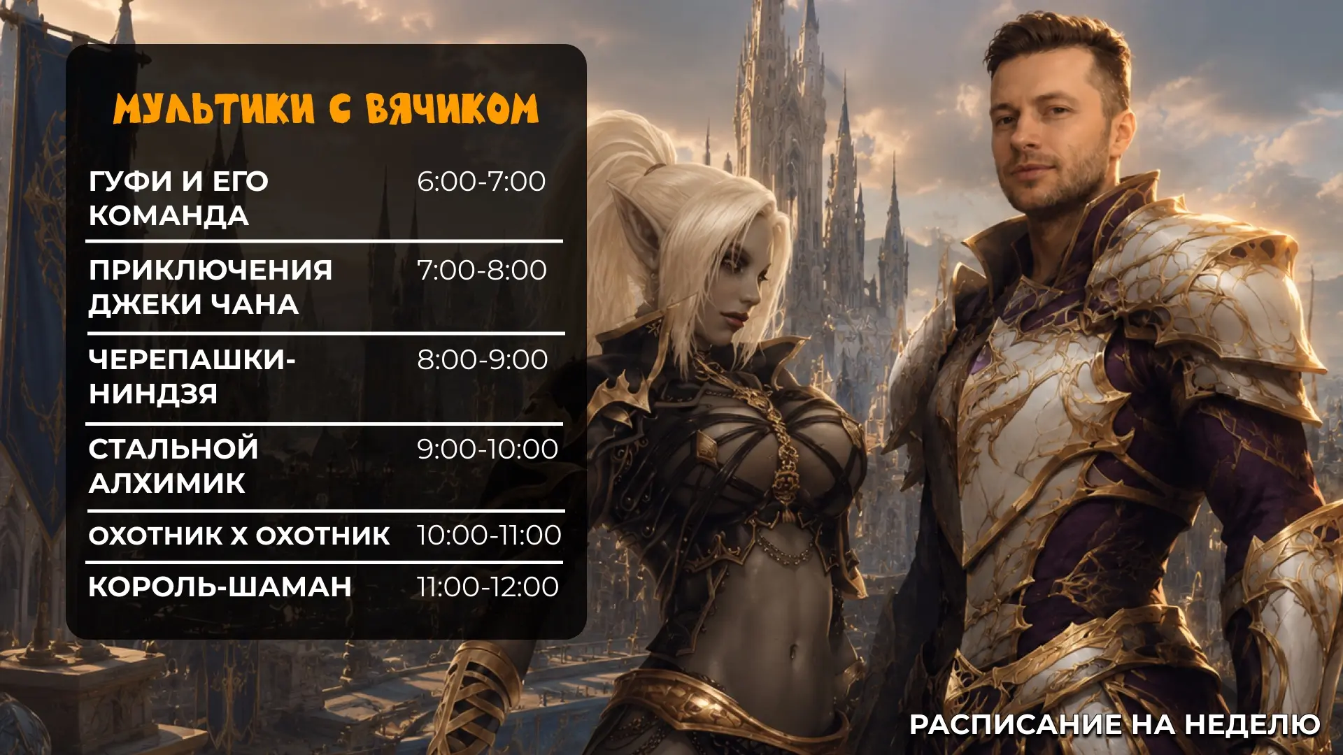 ❗️Расписание на след. неделю❗️