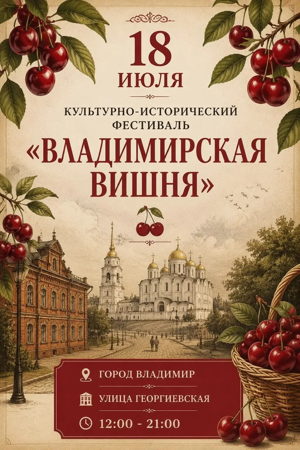 🍒 Планы на выходные: гастрономический тур во Владимире