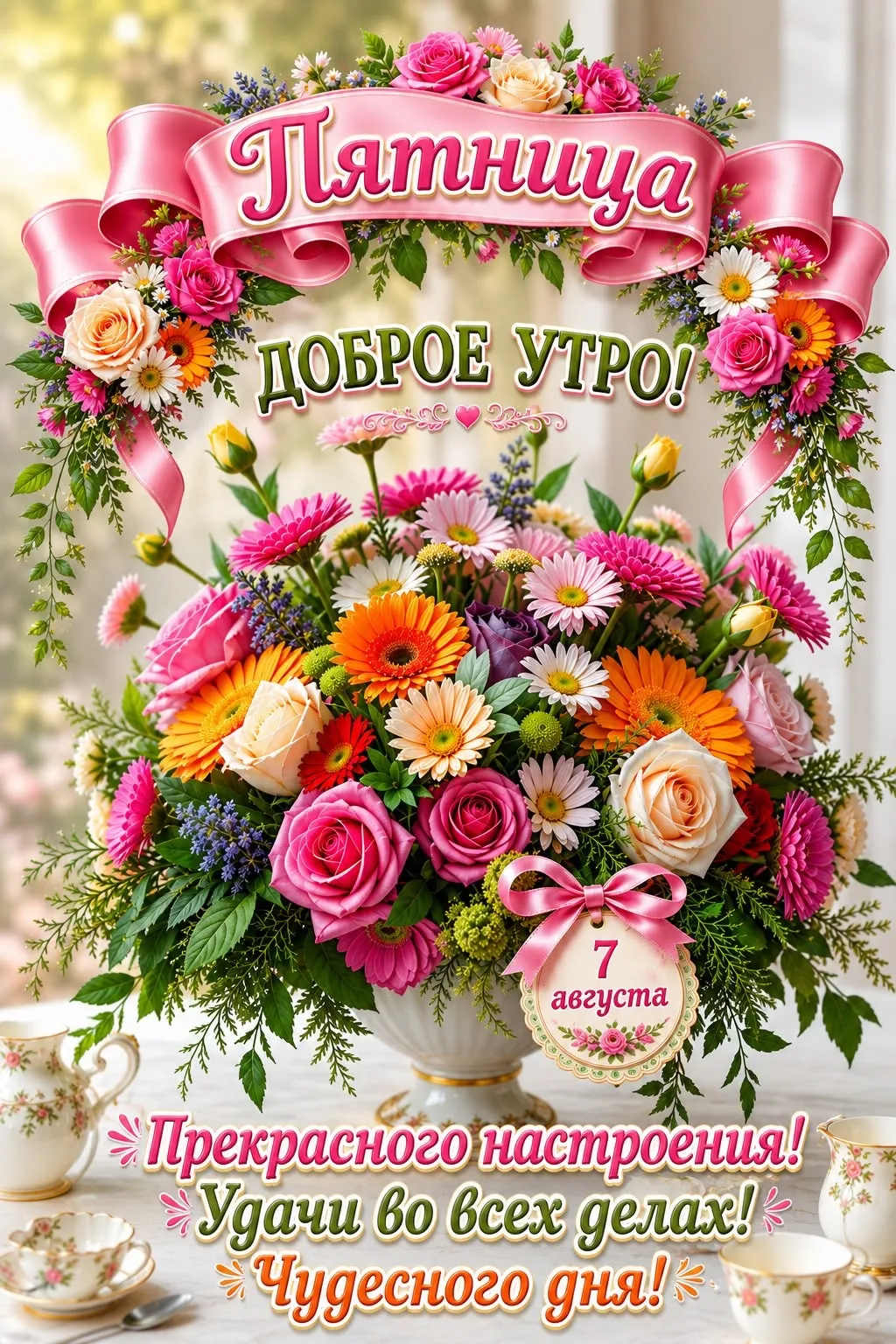 С добрым утром пятницы!🌷☀️
