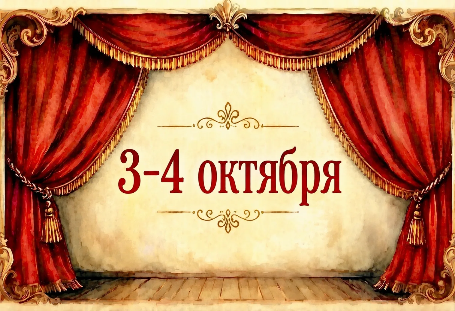 Идём в театр 3-4 октября