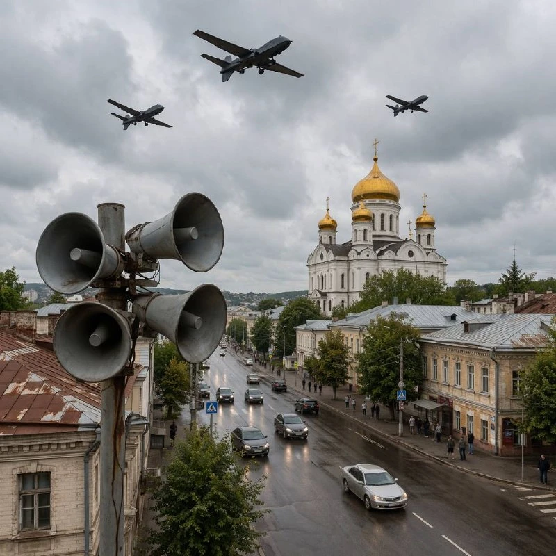 🚨 Сирены воют в некоторых районах Липецкой области  Красный уровень атаки БПЛА объявлен в Измалковск