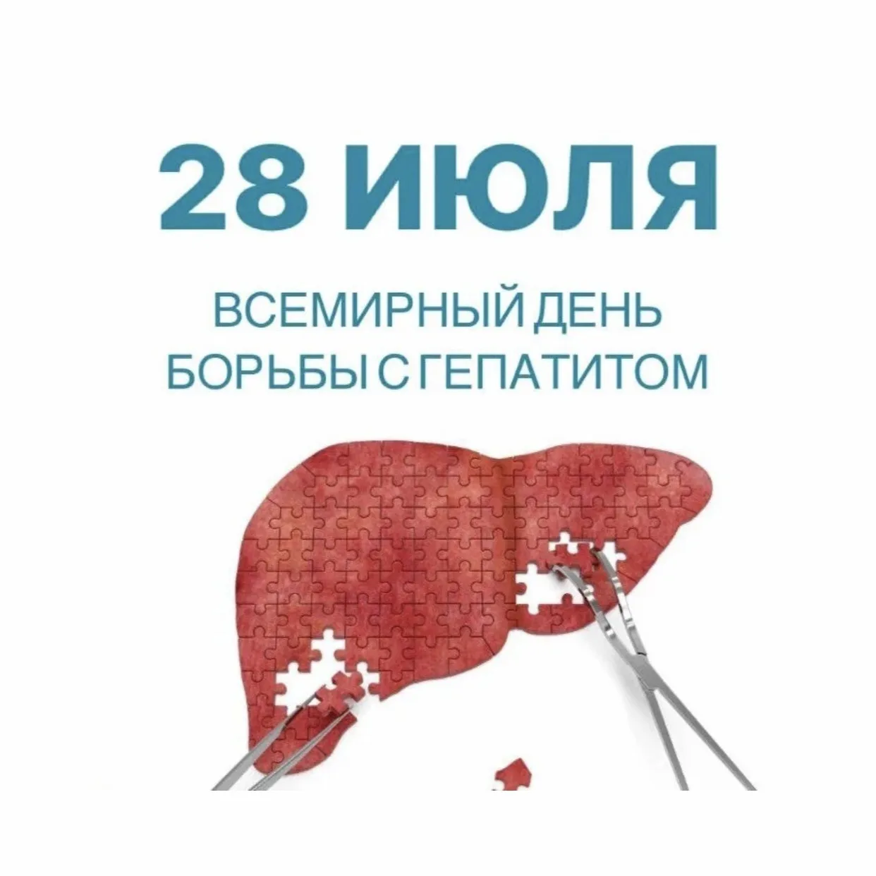 Цель дня
Основная цель — повысить осведомлённость о вирусном гепатите, его профилактике, диагностике