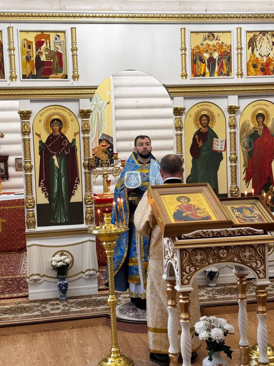 ☦️ В день отдания праздника Успения Пресвятой Богородицы в нашем храме была отслужена Б...
