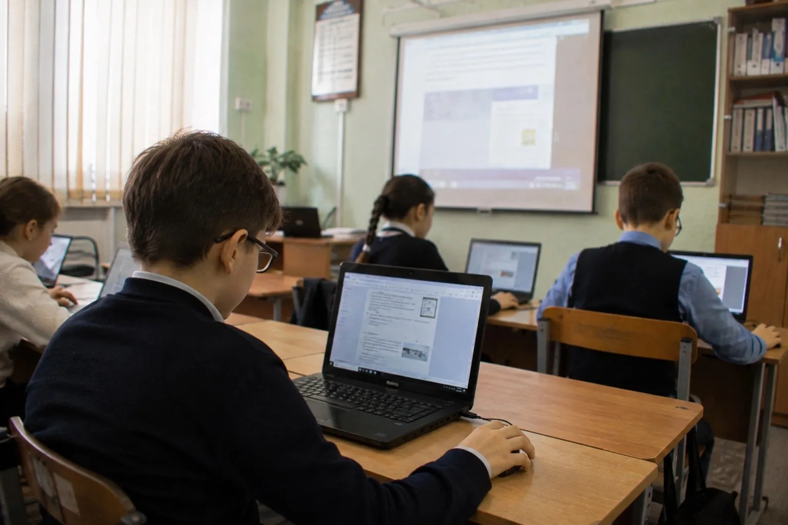 ⚡️Школьникам ограничили время работы за компьютером на уроках