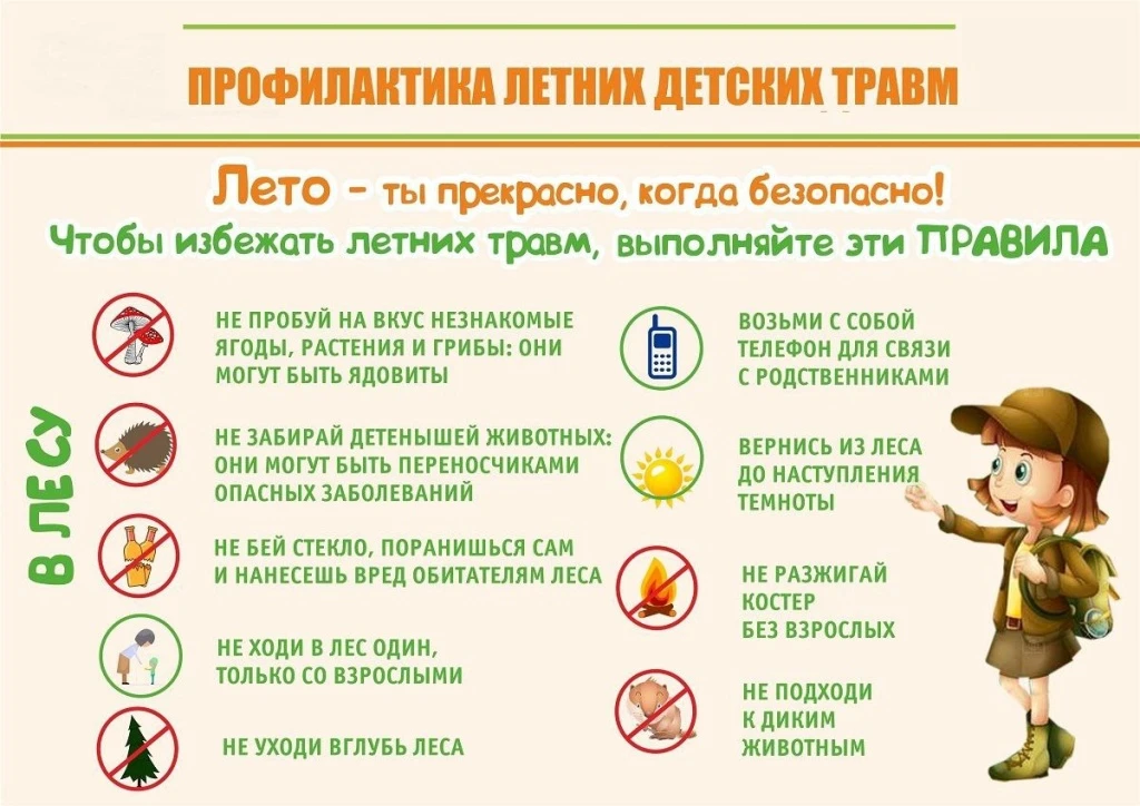 Профилактика детского травматизма в летний период