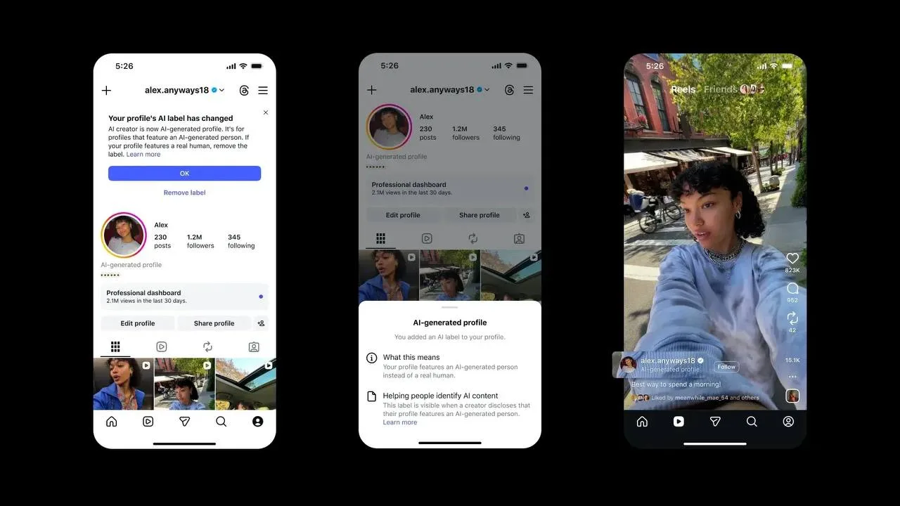 Instagram* будет резать охваты ИИ-профилям без соответствующей отметки.