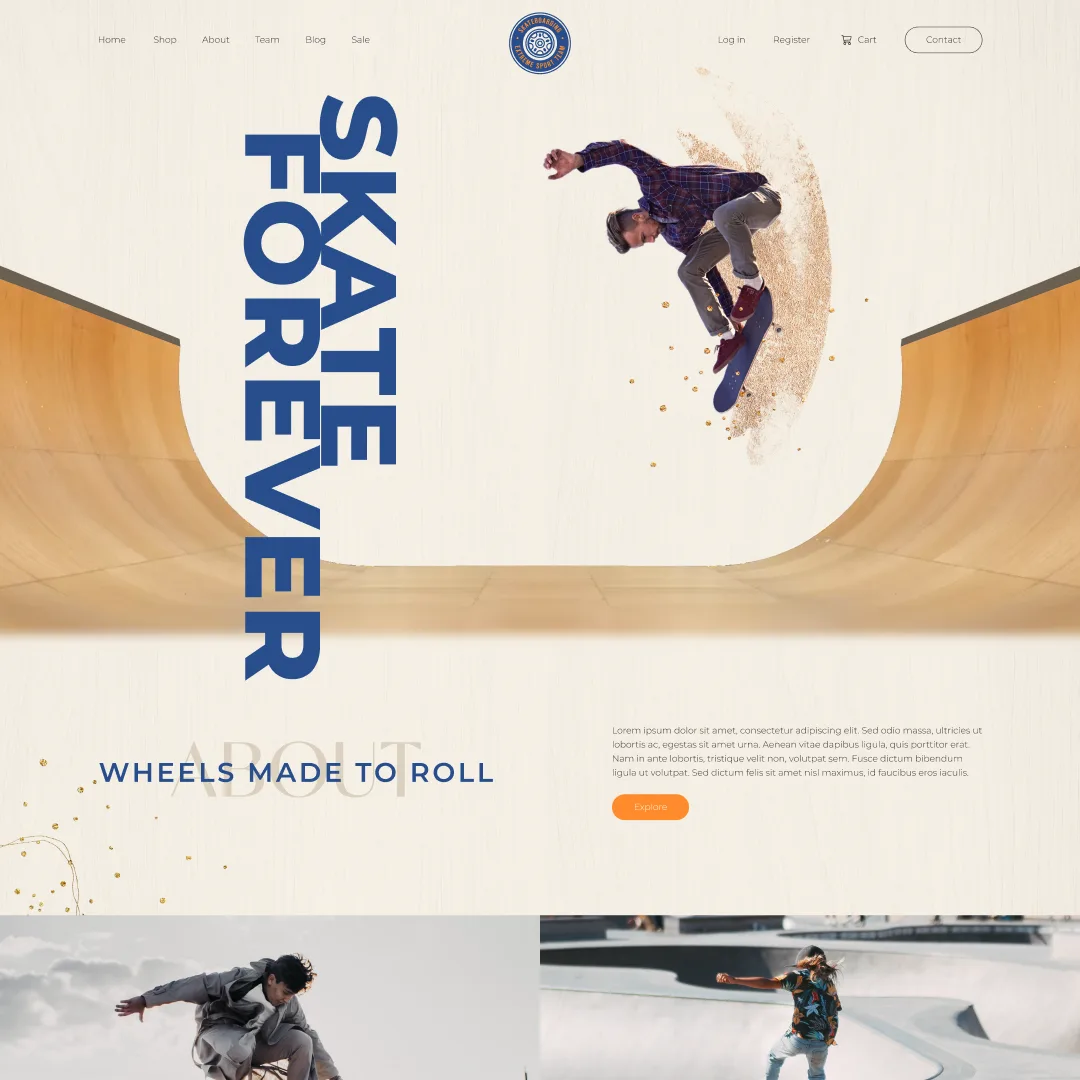 Landing page - Магазин скейтбордов