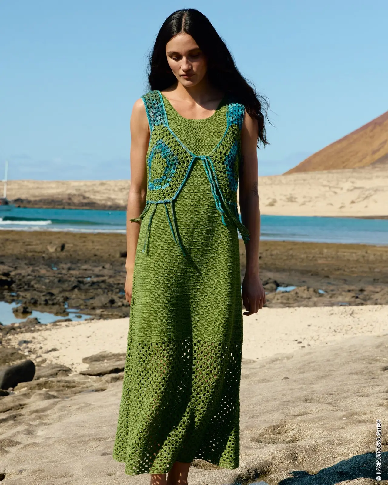 👗 Платье №37 · Lana Grossa Hakeln 08