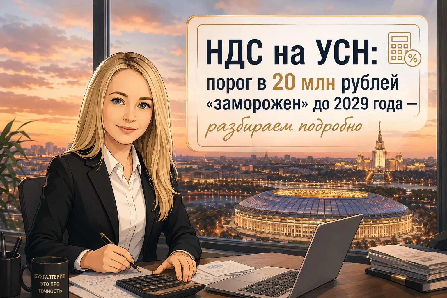 НДС на УСН: порог в 20 млн рублей «заморожен» до 2029 года — разбираем подробно
Отличная новость: вл