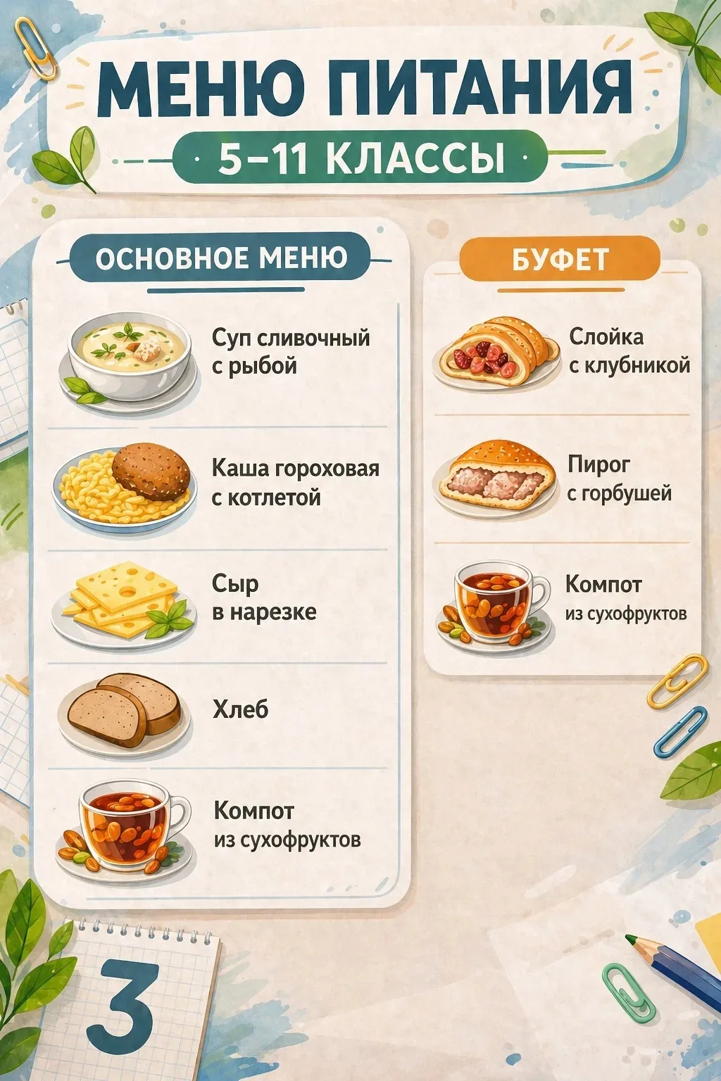 Вкусный и полезный обед от наших поваров