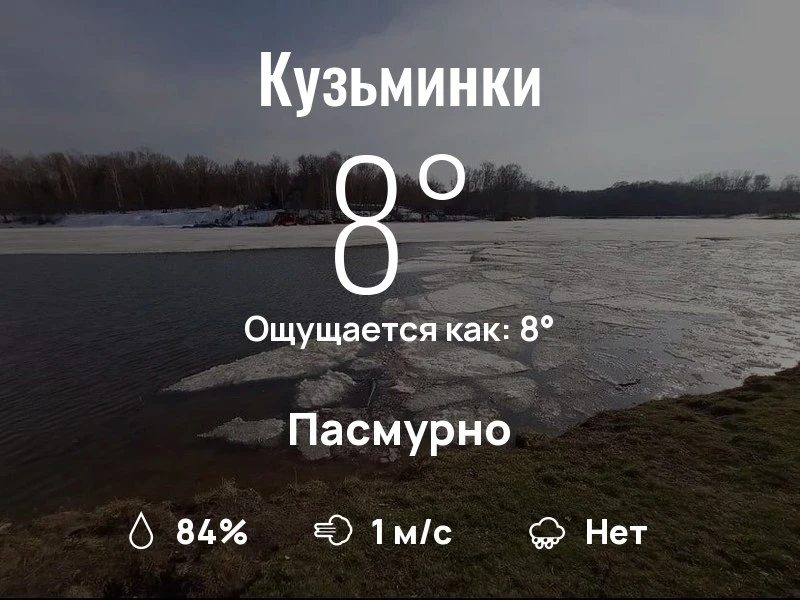 Что с погодой в Кузьминках?