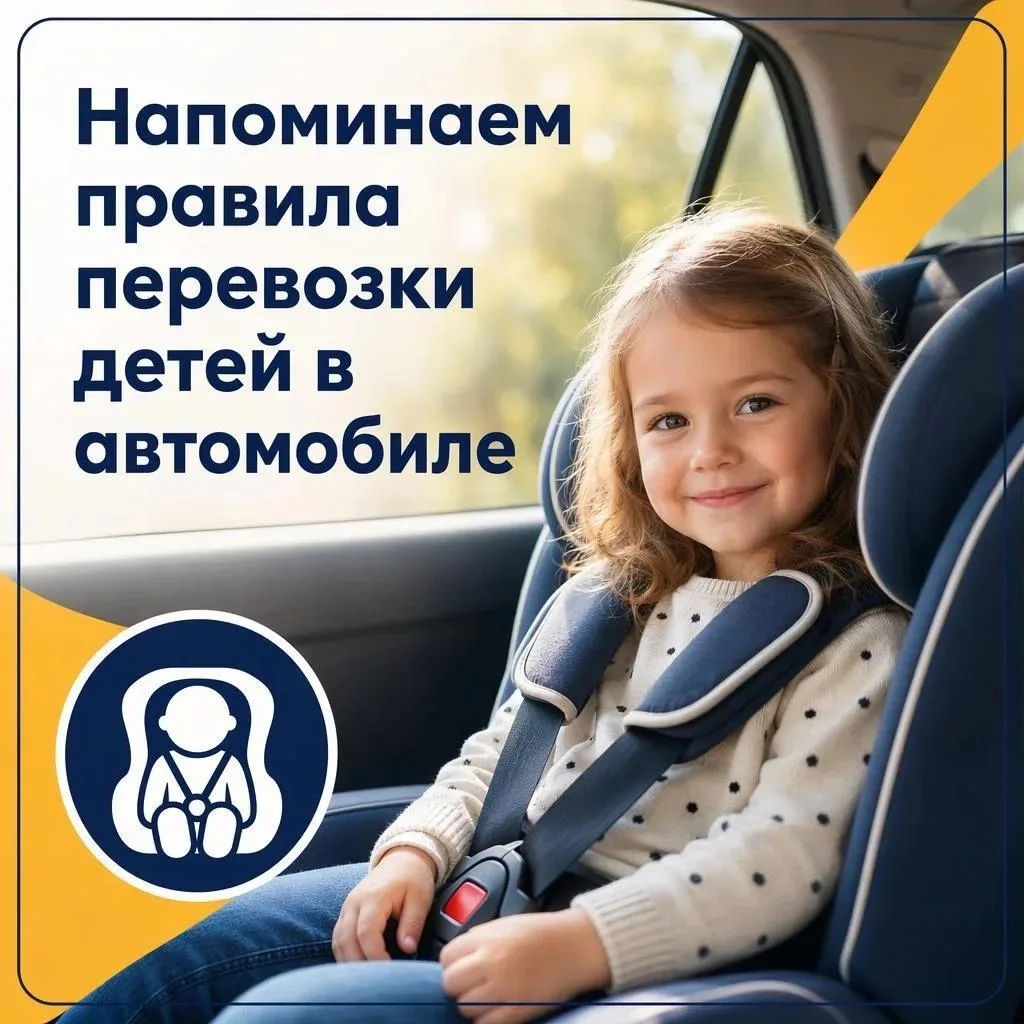 Уважаемые родители❗️❗️❗️
🚗Дети до 7 лет должны ездить в машине только в автокресле. С этого года вы