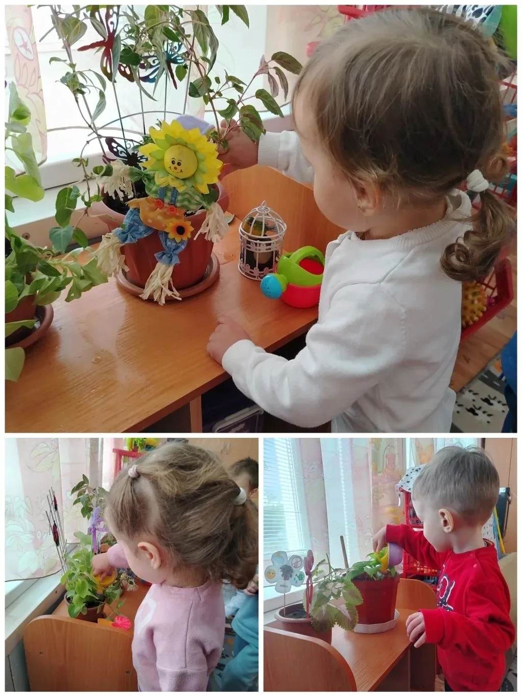 Группа: Звёздочки
💧 Маленькие помощники: поливаем цветы в ясельной группе! 💧
В ясельной группе про