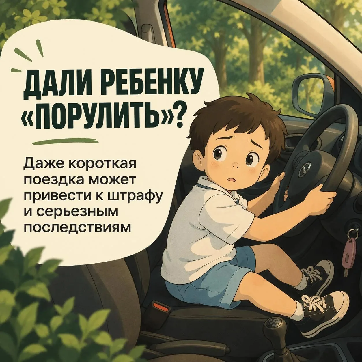 🚘 Доверить ребенку руль — не безобидное развлечение