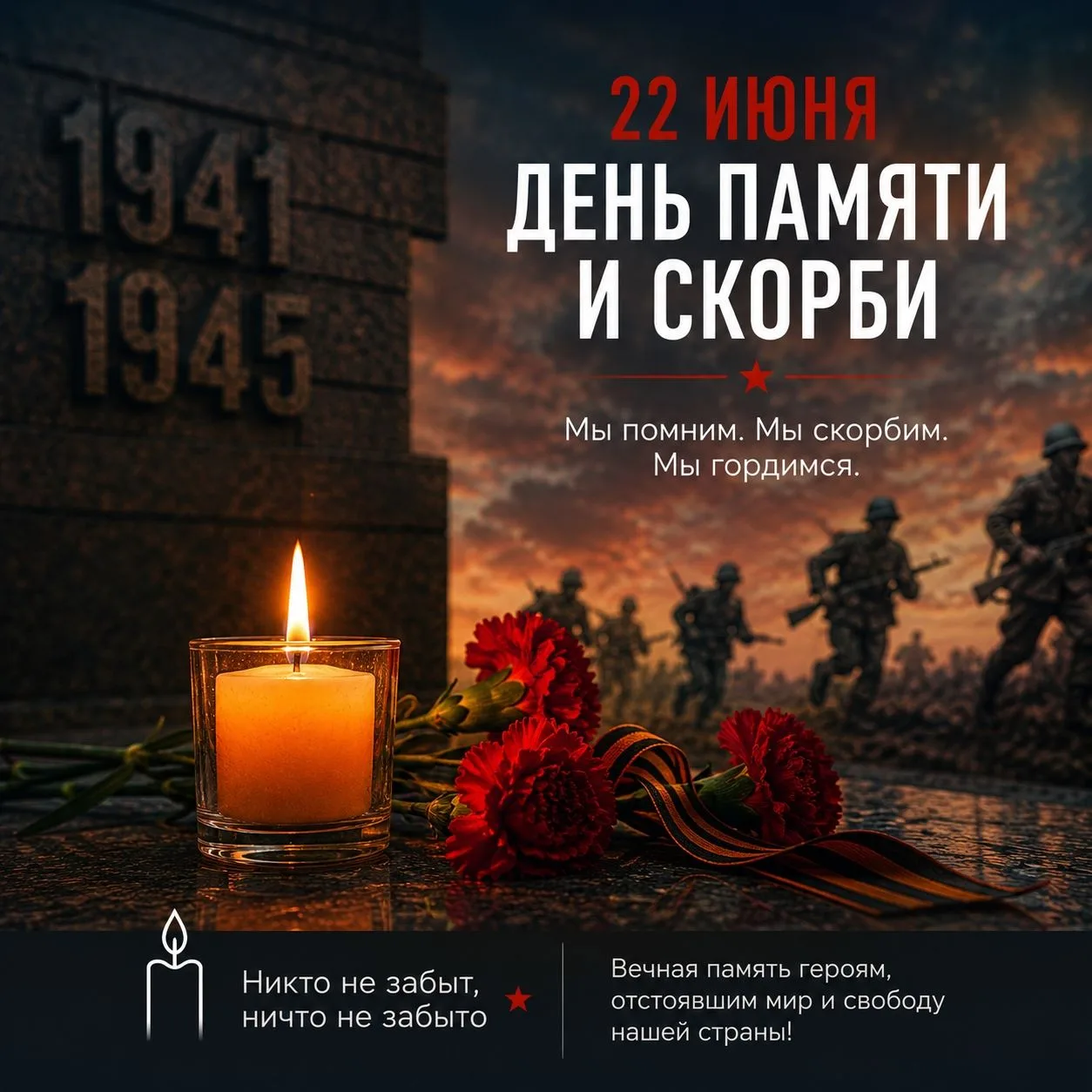 🕯️ День памяти и скорби

🙏 85 лет назад, 22 июня 1941 года, началась Великая Отечественная война. 