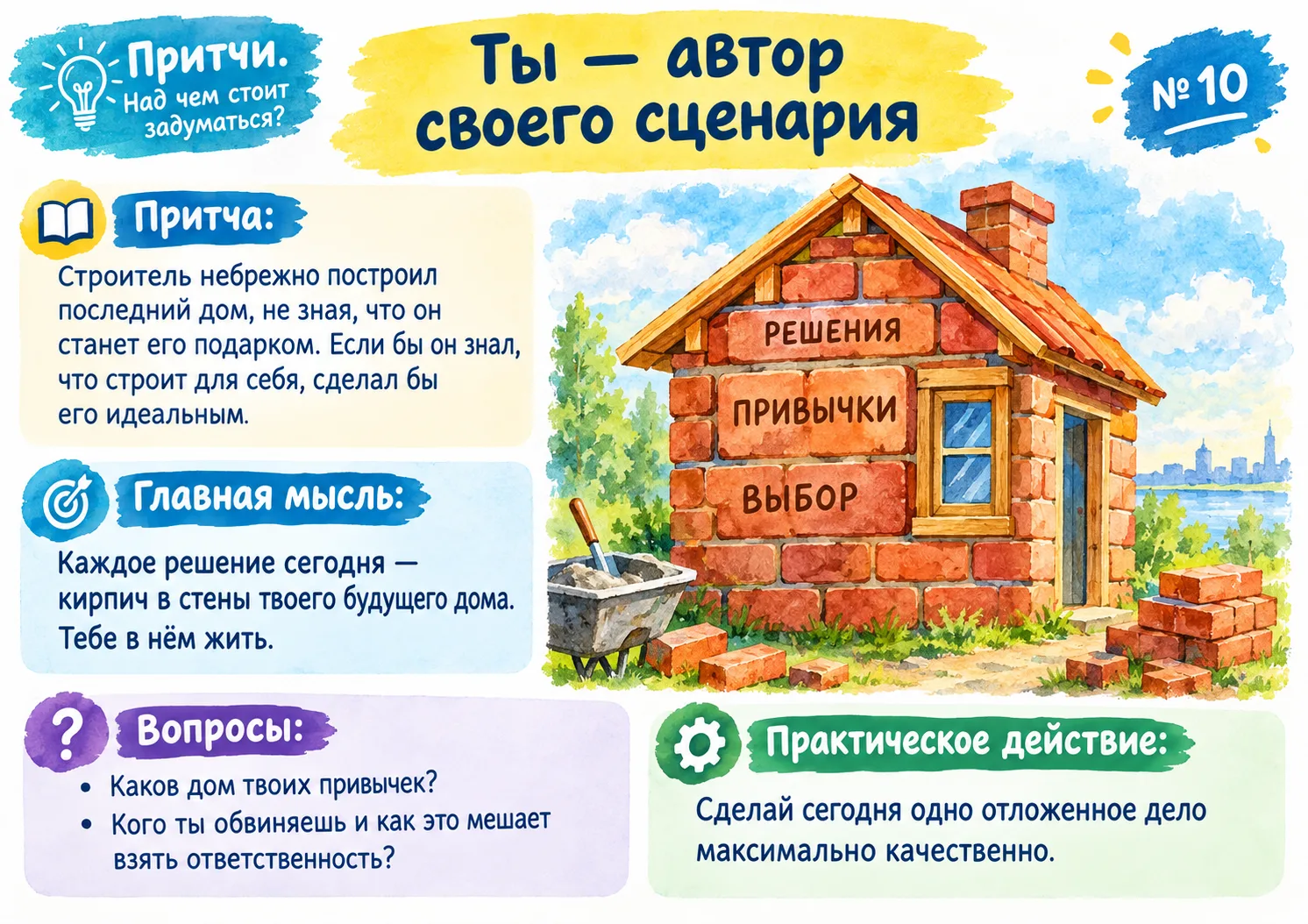 ⭐️О чем стоит подумать? Поучительная притчи!🤗