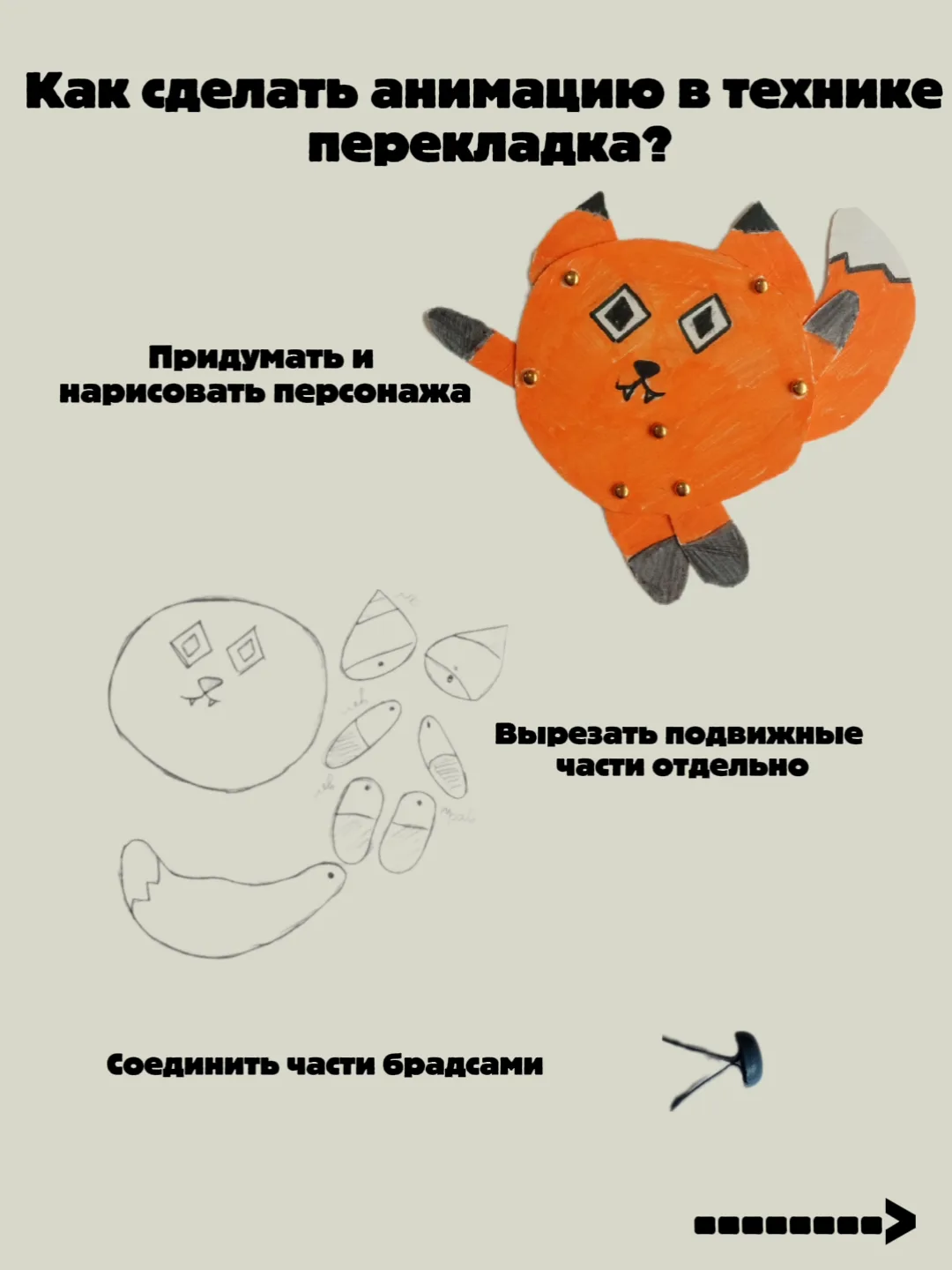 Как сделать анимацию в технике перекладка?