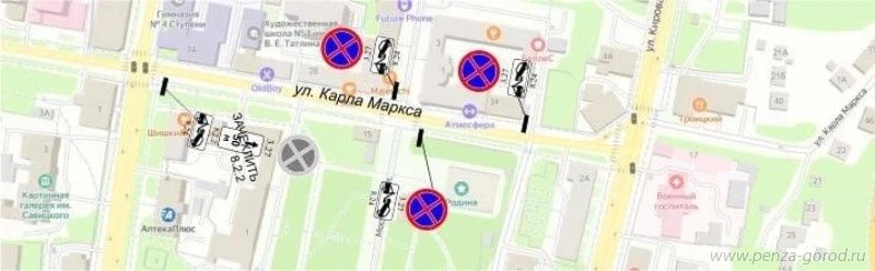 ⚠️  В Пензе скорректируют схему движения 14 и 15 августа
⁣
Изменения вносятся в целях обеспечения бе