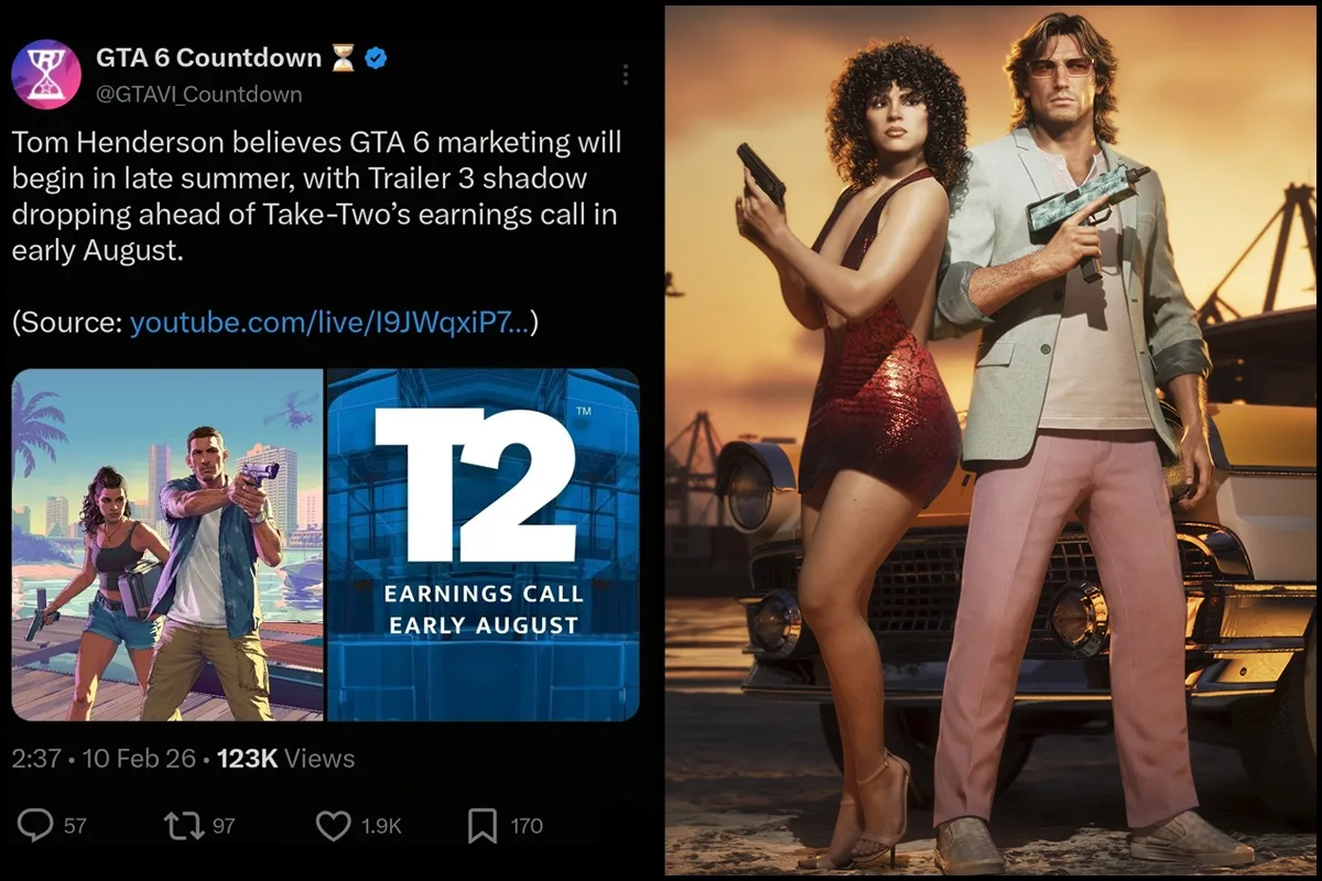 Пятый трейлер GTA 6 выйдет только в авугсте?